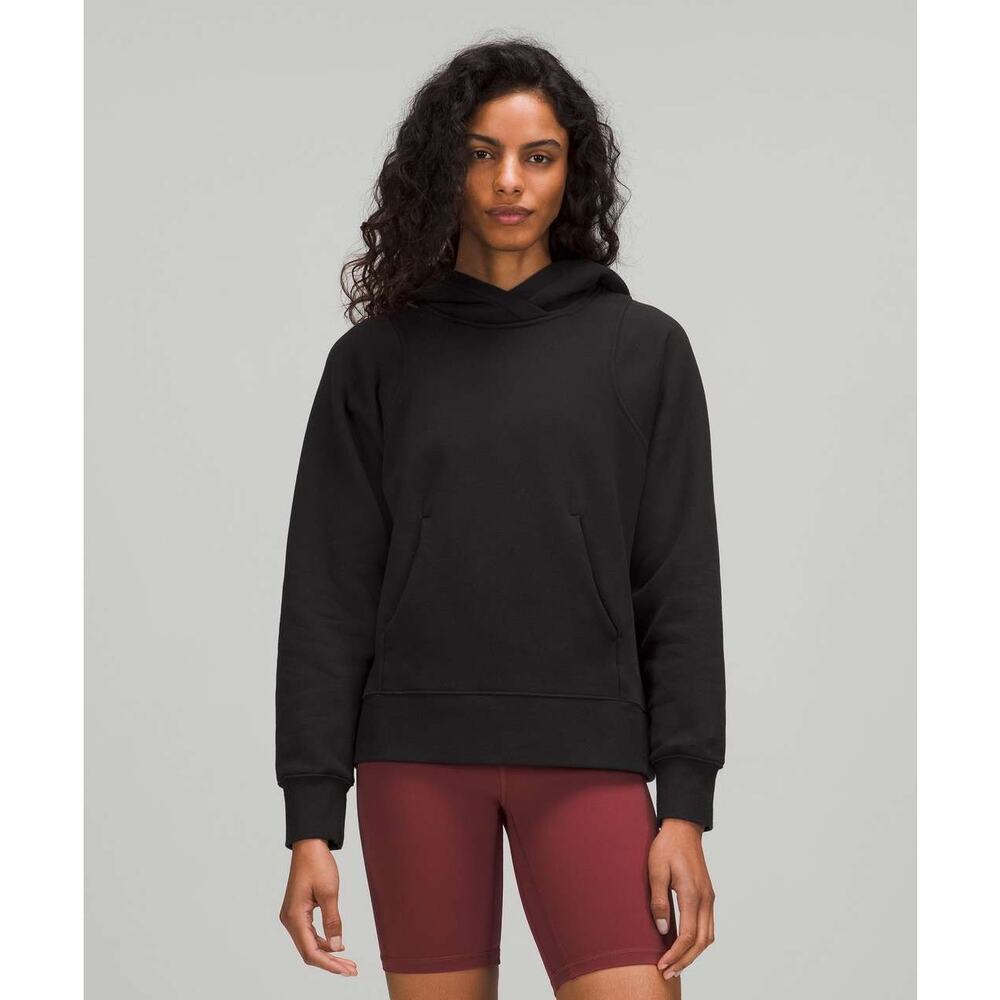 Lululemon Loungeful Hoodie, Black, W3FCDS, Fleece, Size 8